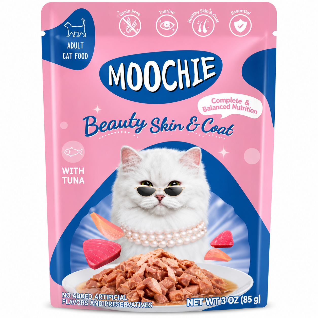 MOOCHIE MINCE WITH TUNA (BEAUTY SKIN & COAT)