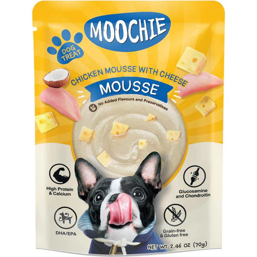MOOCHIE CHICKEN MOUSSE WITH CHEESE