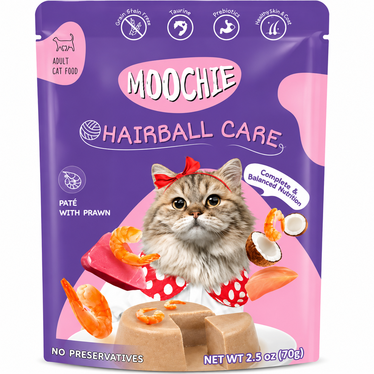 MOOCHIE WITH PRAWN (HAIRBALL CARE)